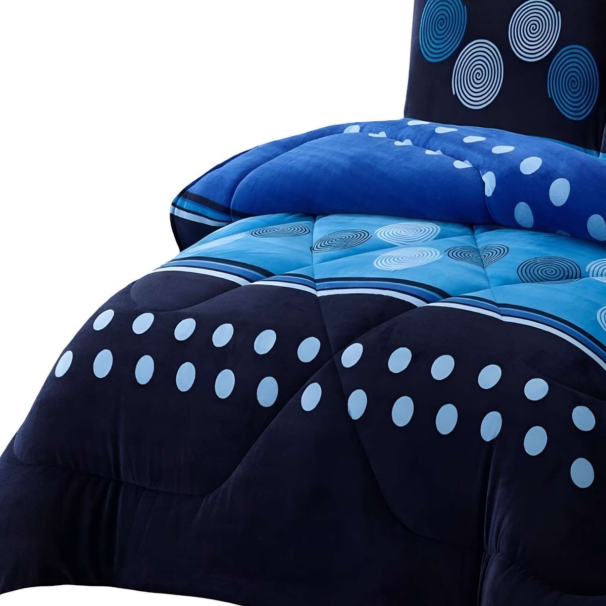 GENERICO - COBERTOR PLUSH CON CHIPORRO 2 PLAZAS 230X250CM AZUL C14