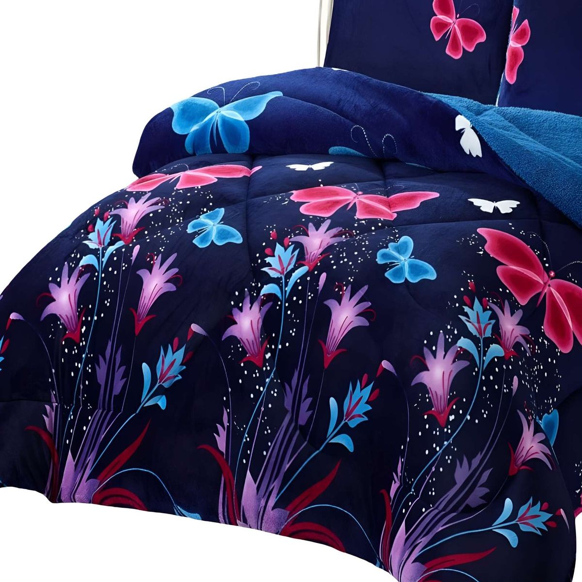 GENERICO - COBERTOR PLUSH CON CHIPORRO 2 PLAZAS 230X250CM AZUL C15