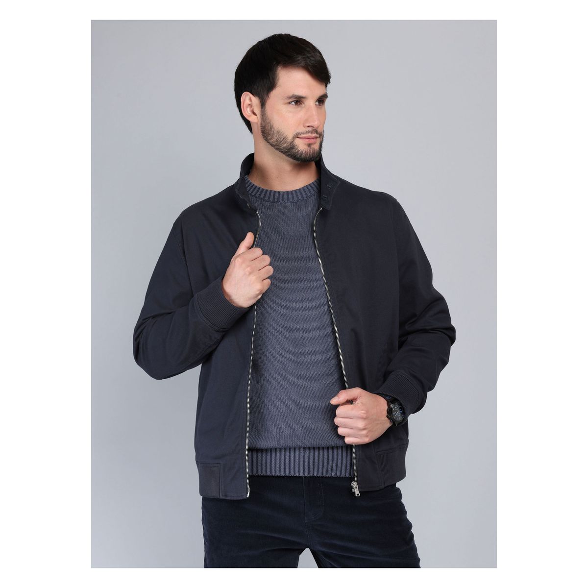 ARROW - Chaqueta Lisa Spandex Regular Fit Azul Marino Arrow ARROW