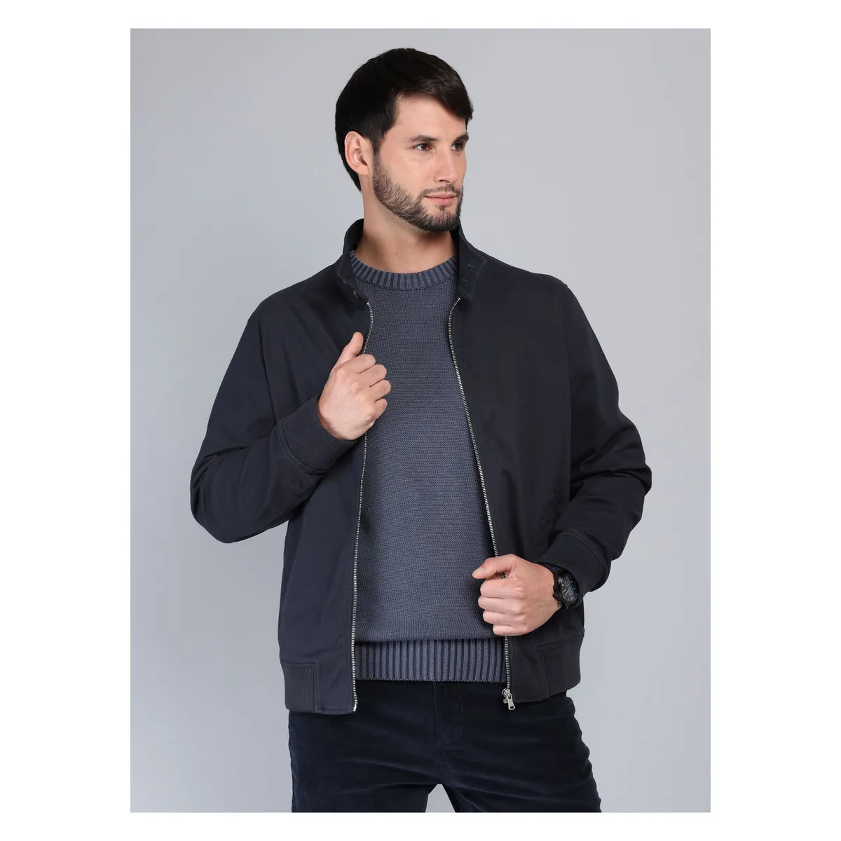ARROW - Chaqueta Lisa Spandex Regular Fit Azul Marino Arrow ARROW