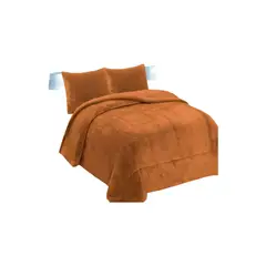 GENERICO - COBERTOR CON CHIPORRO 2 PLAZAS 230X250CM MOSTAZA B21