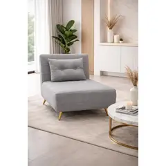 COSAS CASA - Sillon Sofa Cama Plegable Libano Gris