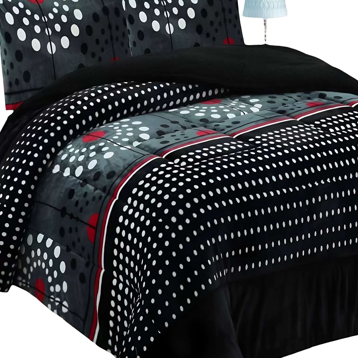 GENERICO - COBERTOR CON CHIPORRO KING 250X270CM NEGRO B2