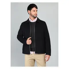 ARROW - Chaqueta Lisa Recta Regular Fit Negro