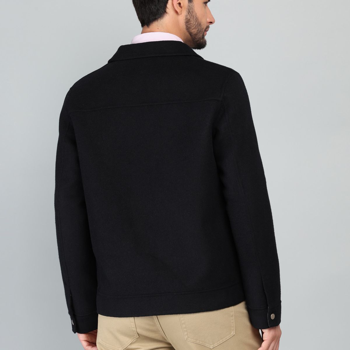 ARROW - Chaqueta Lisa Recta Regular Fit Negro Arrow ARROW