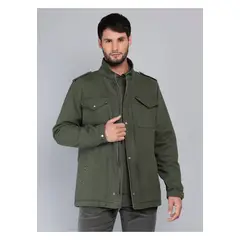 ARROW - Chaqueta Lisa Recta Regular Fit Verde