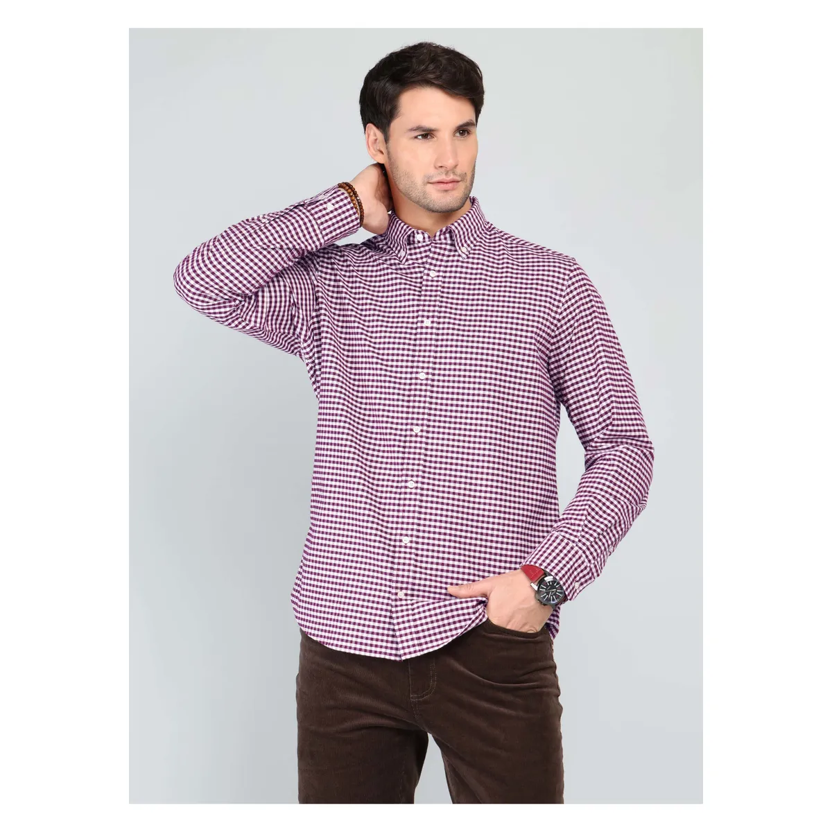 ARROW - Camisa Oxford Spandex Regular Fit Burdeo Arrow ARROW