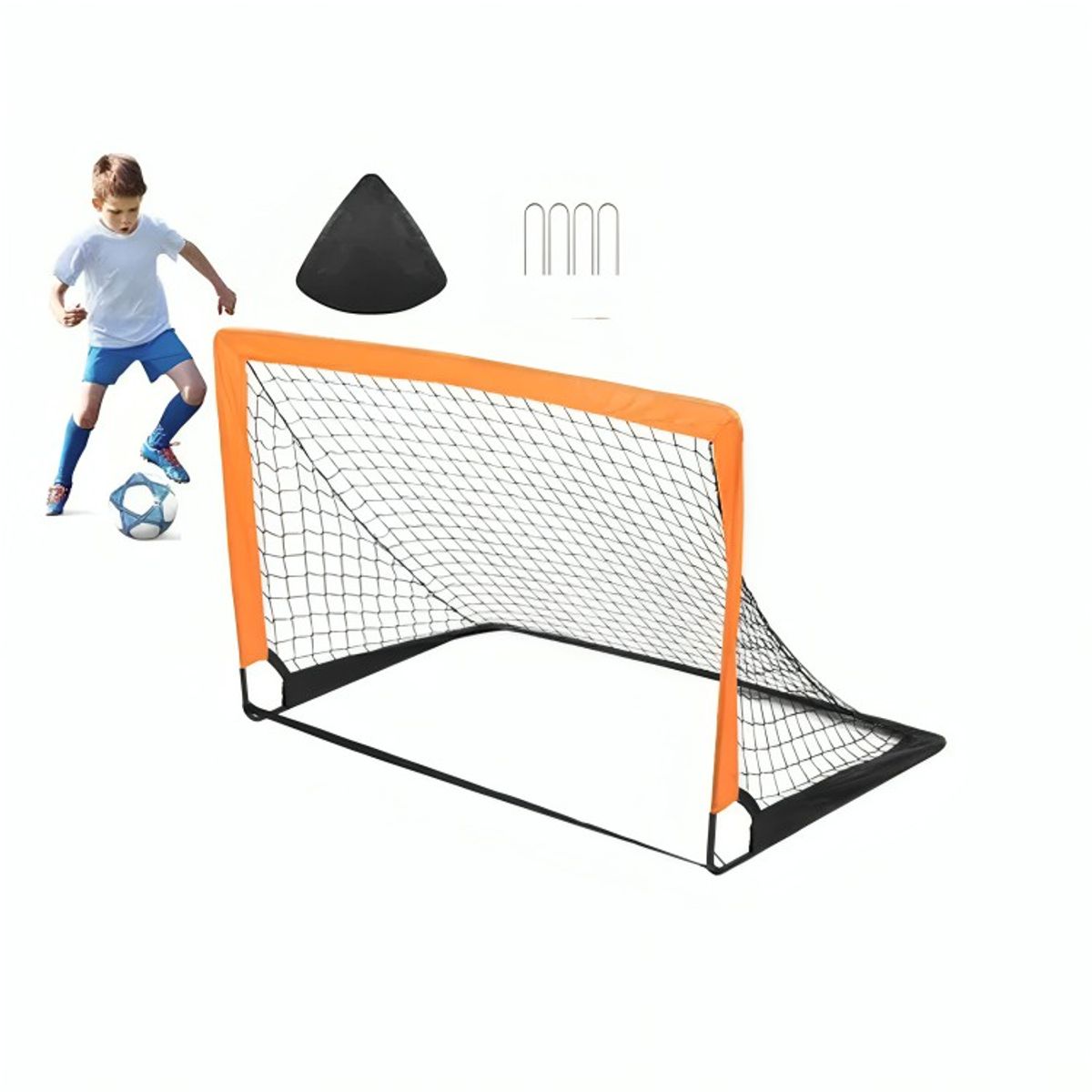 GENERICO - Arco De Futbol Plegable Portatil Para Niños120cm X 90cm