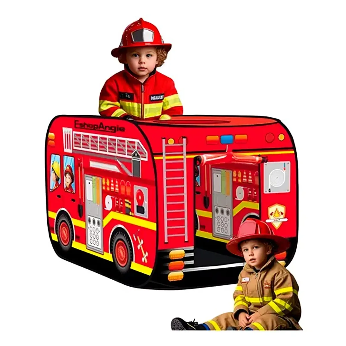 GENERICO - Carpa Infantil De Bombero Plegable Para Niños Niñas Verano