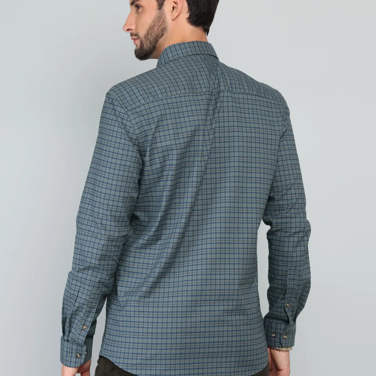 ARROW - Camisa A Cuadros Spandex Regular Fit Verde Arrow ARROW
