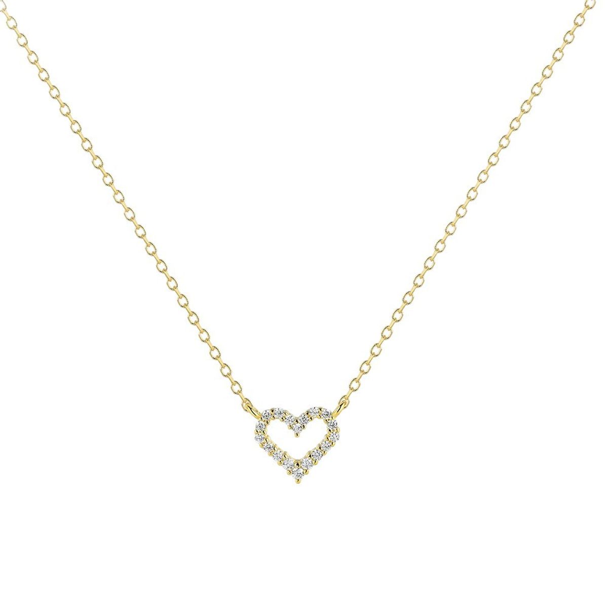 LUX JOYAS - Collar Plata 925 Corazón Bord Bri