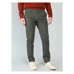 ARROW - Pantalón Chino Spandex Regular Fit Oliva