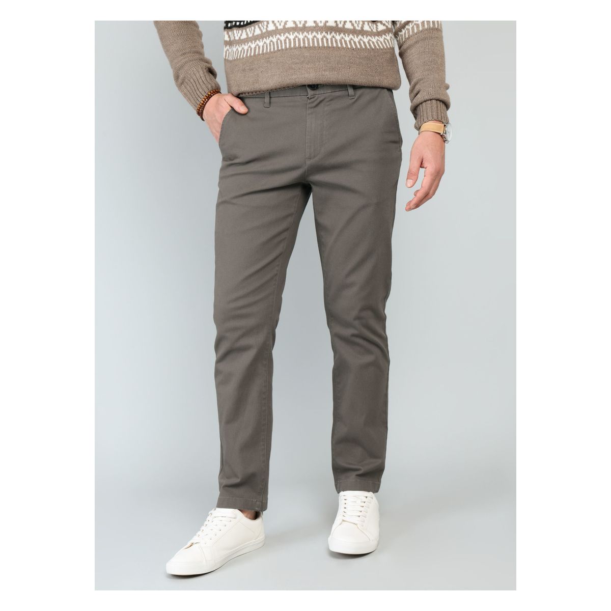 ARROW - Pantalón Chino Spandex Regular Fit Café Arrow ARROW