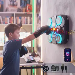 LINE - Maquina De Boxeo Musical Para Niños Bluetooth Entrenamiento Inteligente
