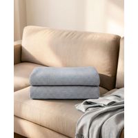 MANTA CHENILLE CON FLECOS DE SOGA TRENZADOS COLOR GRIS