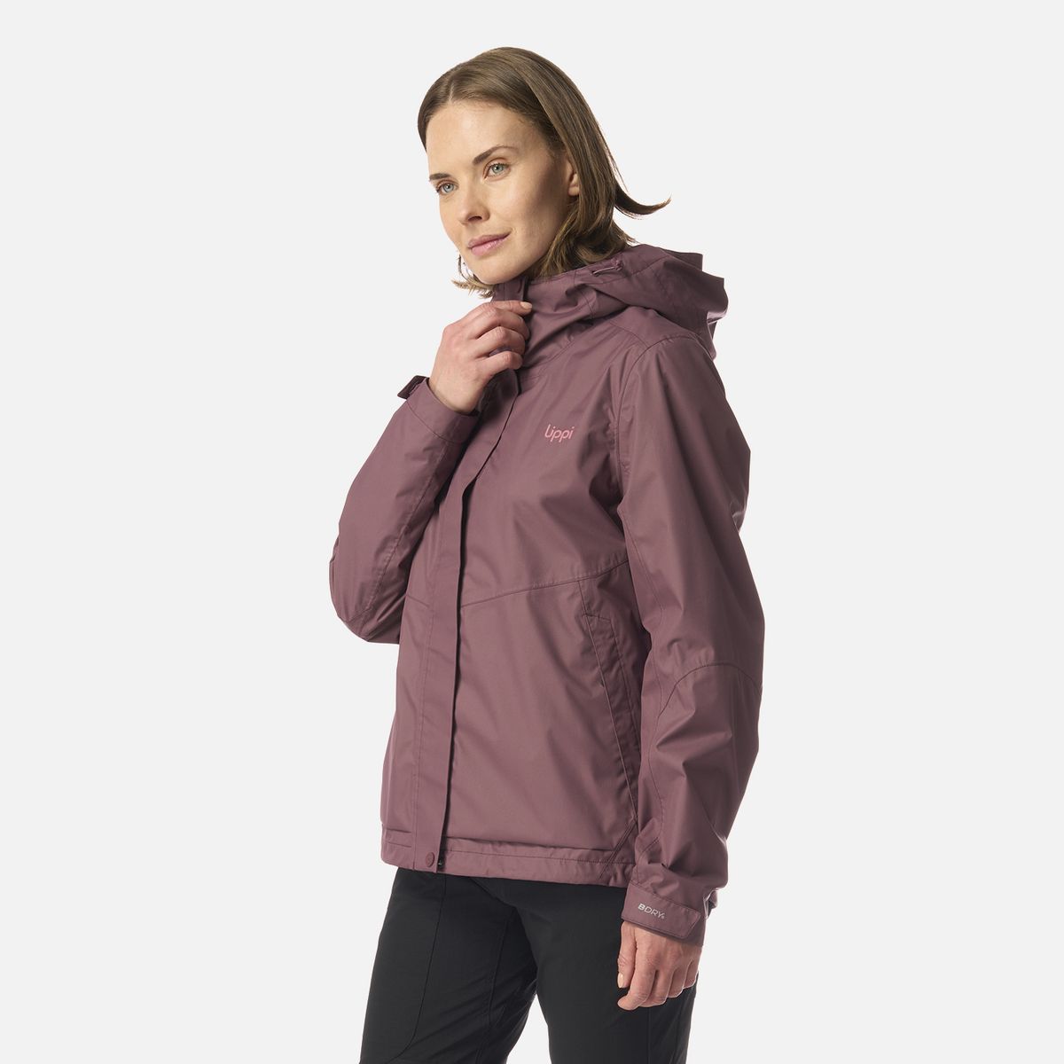 LIPPI - Chaqueta Mujer Blizzard B-Dry Hoody Jacket Vino Lippi