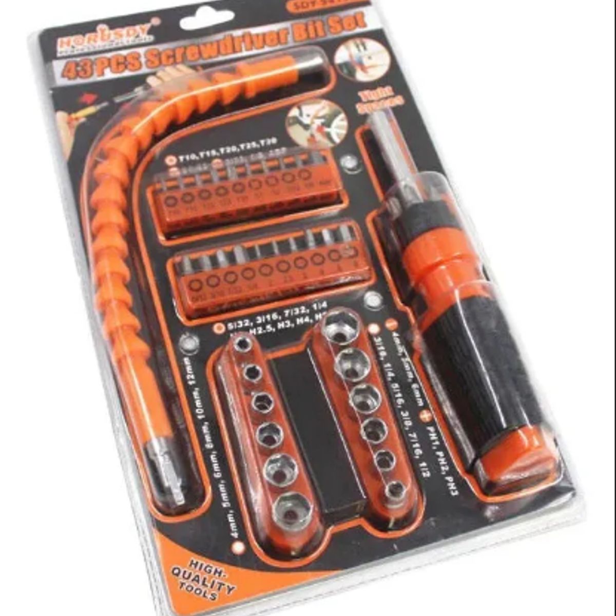 GENERICO - Set De Puntas De Destornillador Herramienta Flexible 43 Pcs