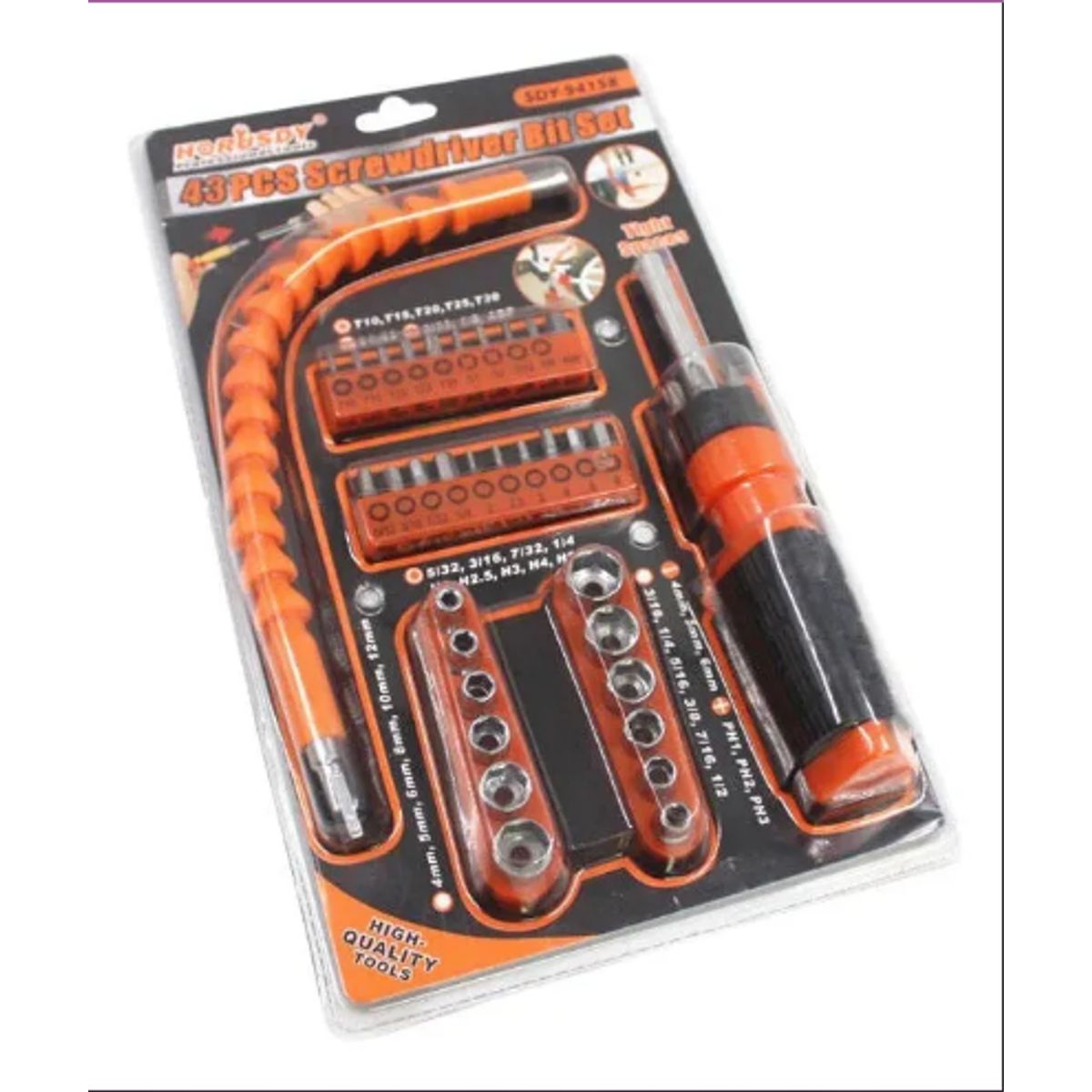 GENERICO - Set De Puntas De Destornillador Herramienta Flexible 43 Pcs