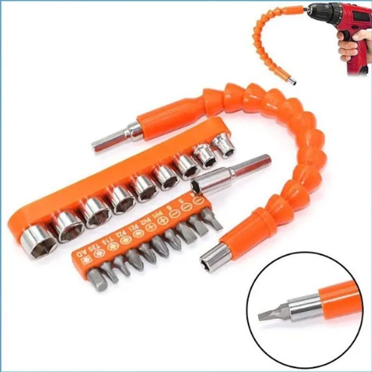 GENERICO - Set De Puntas De Destornillador Herramienta Flexible 43 Pcs