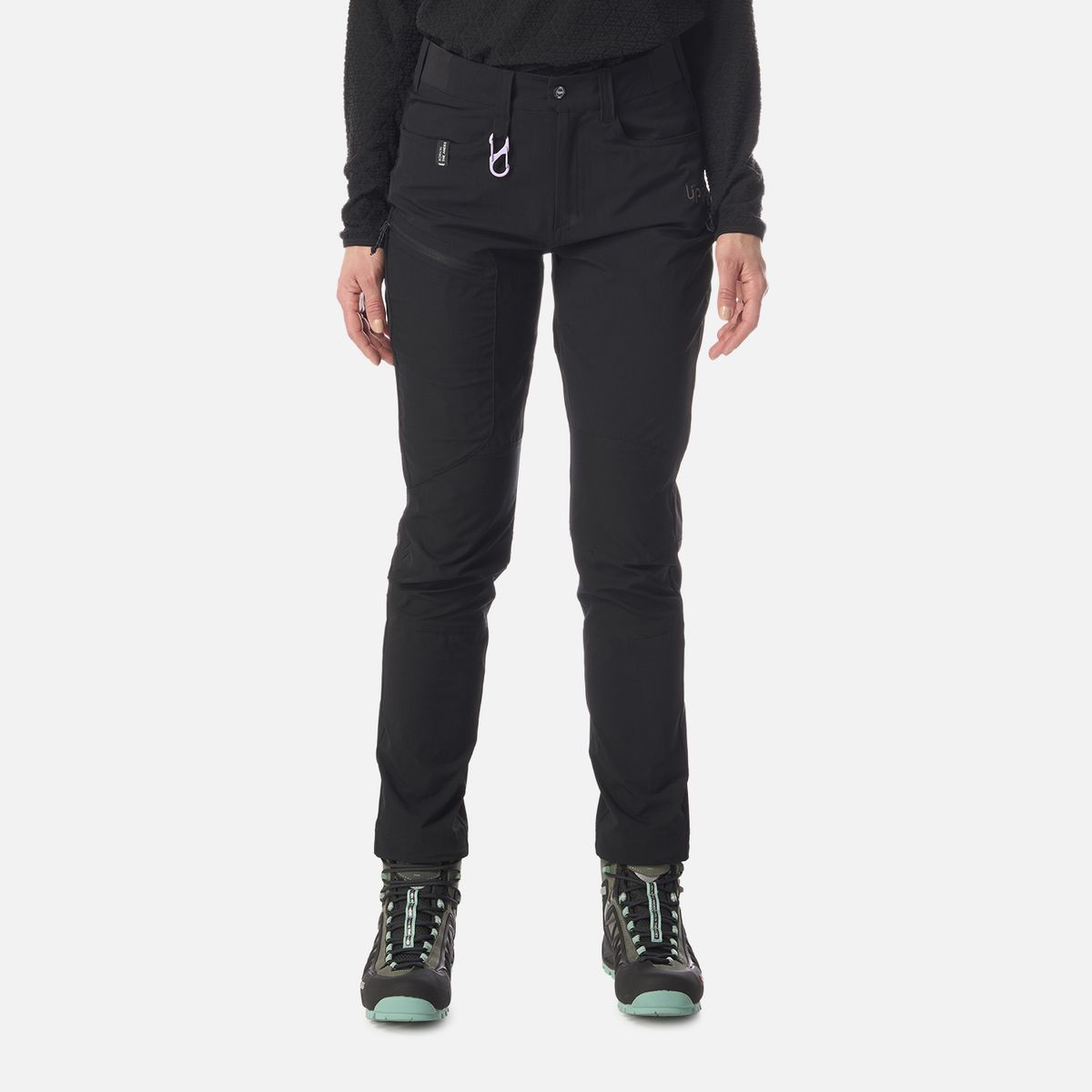 LIPPI - Pantalón Mujer Lennox Q-Dry Slim Fit Pants Negro Lippi