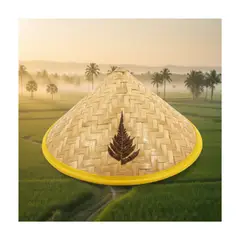 EKOL TACTICA MILITAR - Sombrero Gorro Tradicional, Bambú Chino Marrón Claro Talla Única