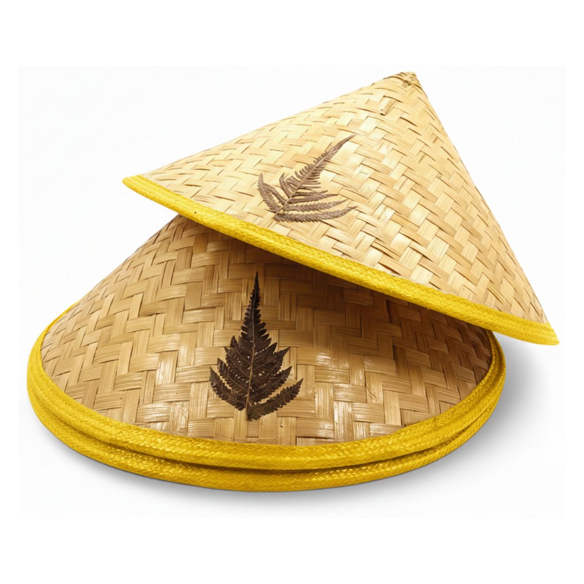 EKOL TACTICA MILITAR - Sombrero Gorro Tradicional, Bambú Chino Marrón Claro Talla Única