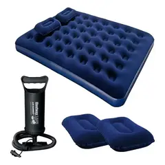 GENERICO - Colchón Inflable Queen Size 203 Cm Con Almohadas Bestway Azul