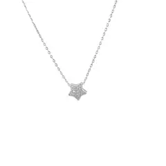 LUX JOYAS - Collar Plata 925 Estrella Brillitos