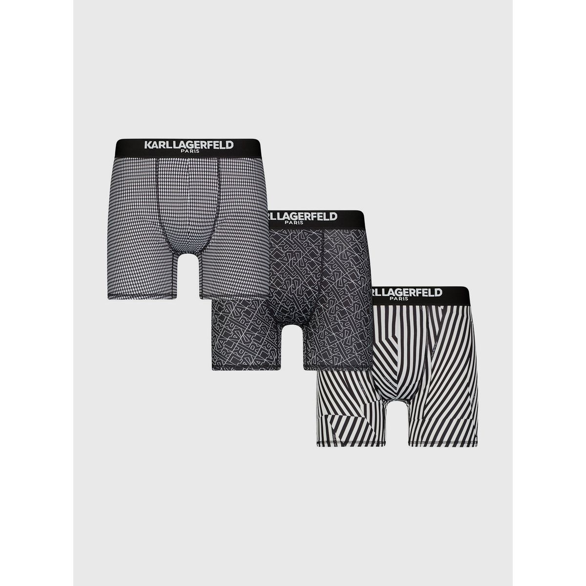 KARL LAGERFELD - Pack de 3 bóxers estampados con diseños gráficos Karl Head