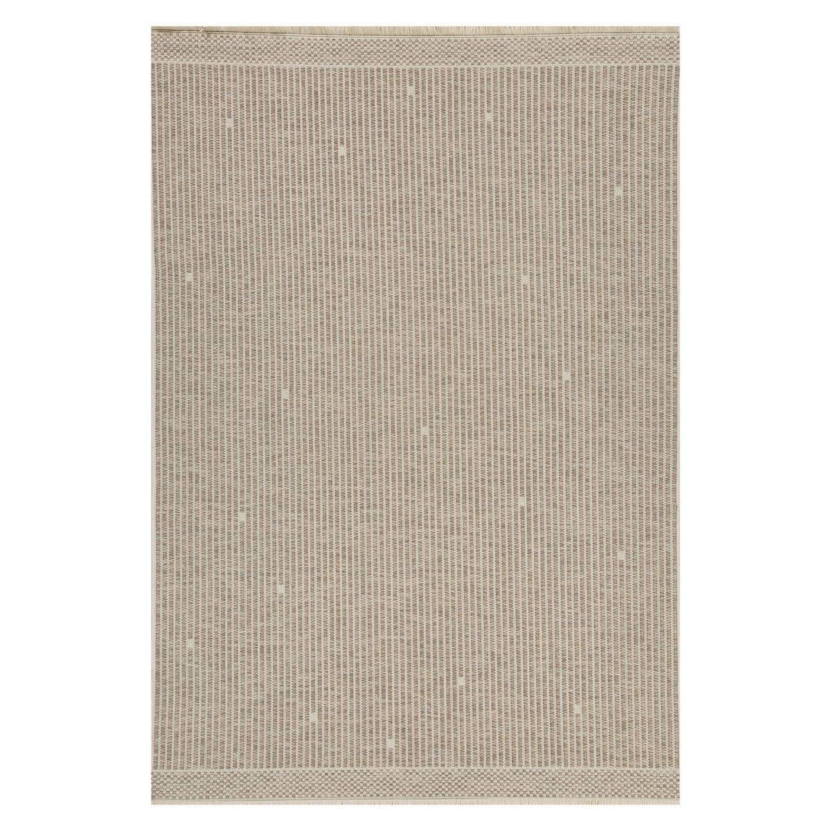 ELEMENTS & CO - Alfombra Dots Fringes Greige 200x280 cm