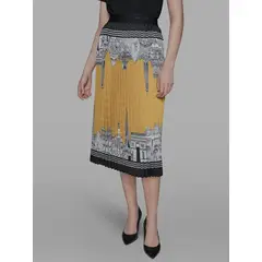 KARL LAGERFELD - Falda midi plisada Negro