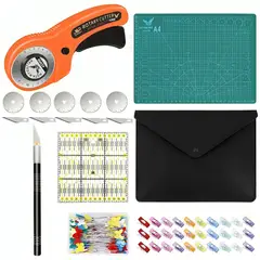 GENERICO - Kit Cortador De Tela Circular Para Ropa Herramienta Costura