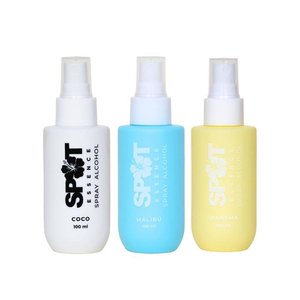 SPOT ESSENCE - 3x2 Spray Alcohol de Manos Ipanema, Coco y Malibú Spot Essence
