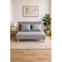 Sillon Doble Sofa Cama Plegable Beirut Gris