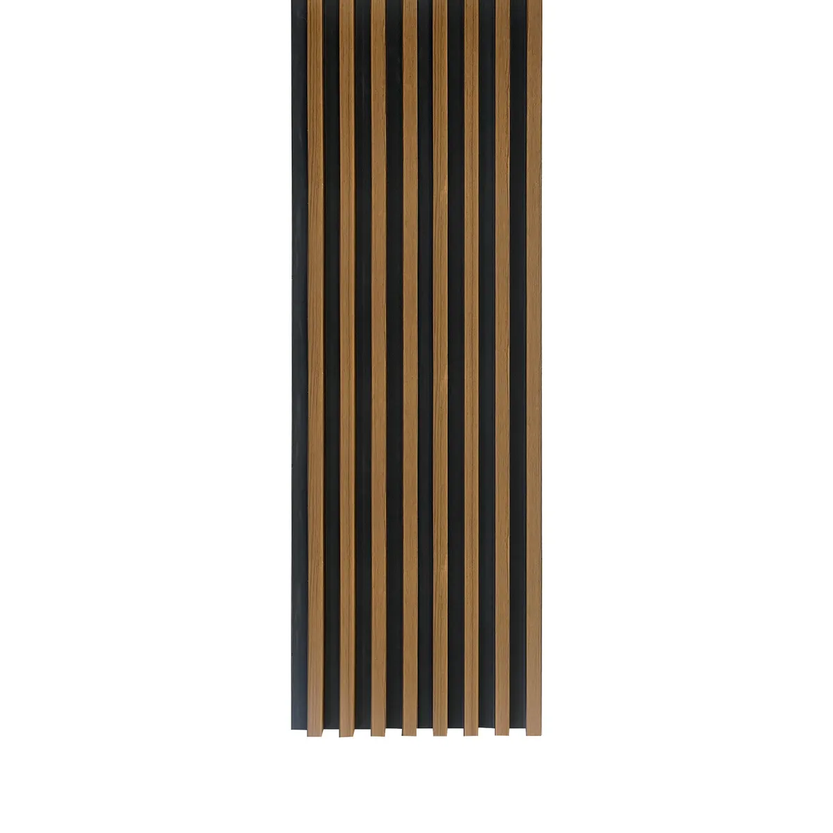 Caja Wall Panel PVC Bicolor Negro Café 240x16 cm 3.84 m² (10 Paneles), marca JOYTEK - Foto Principal