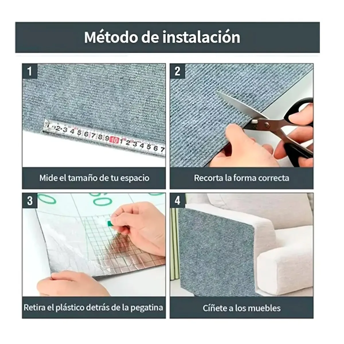 GENERICO - Autoadhesivo Rascador De Gatos P Esquina Y Pared 30×200cm