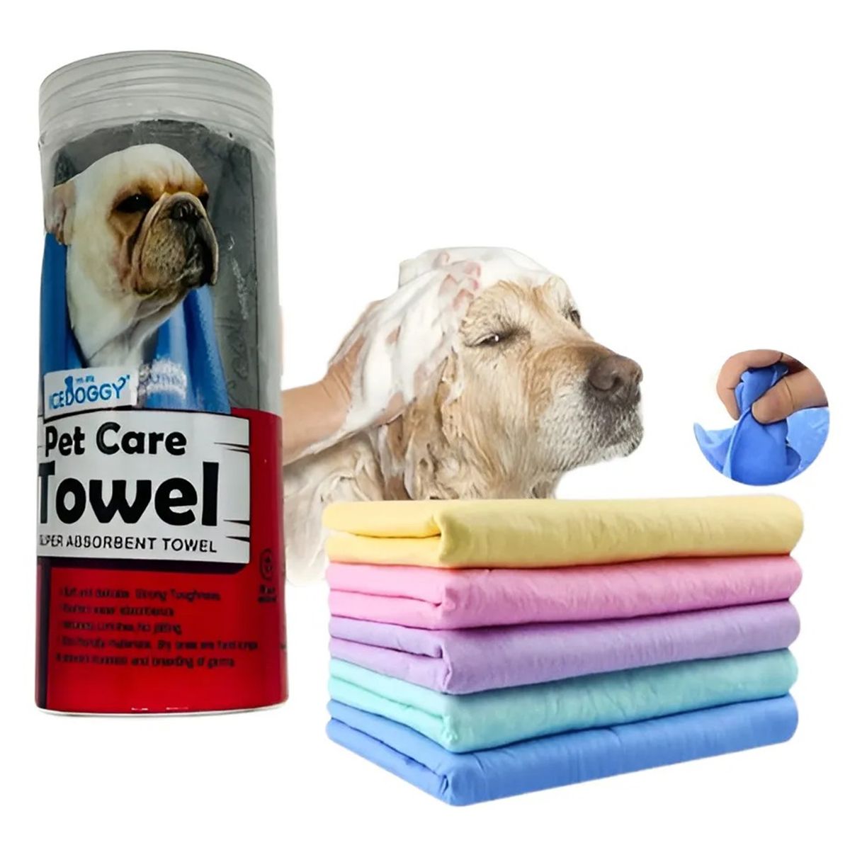 GENERICO - Toalla Mascotas Super Absorbente Secado Rápido Perro Gato