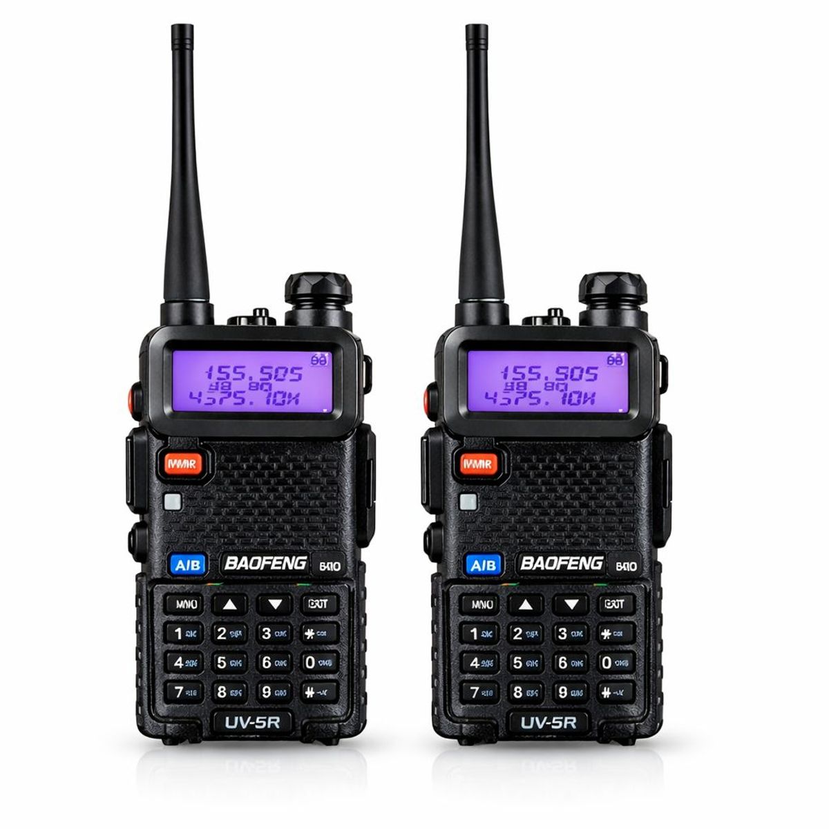 BAOFENG - x 2 Walkie Talkie Baofeng  Dual Banda Con Manos Libres Alcance 6KM Radio Portatil Profesional