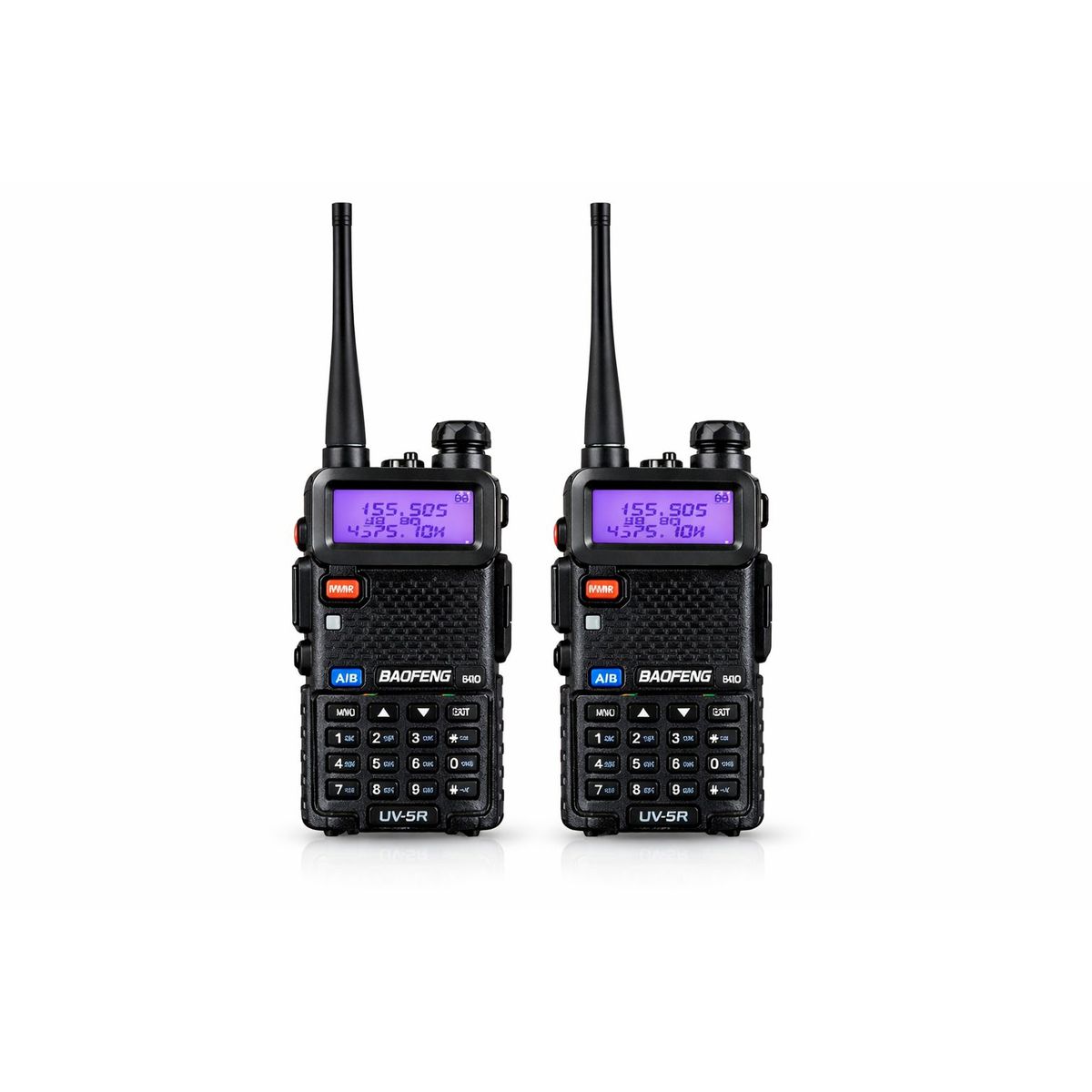 BAOFENG - x 2 Walkie Talkie Baofeng  Dual Banda Con Manos Libres Alcance 6KM Radio Portatil Profesional