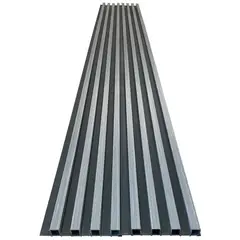 JOYTEK - Caja Wall Panel PVC Bicolor Negro Gris 240x16 cm 3.84 m² (10 Paneles)