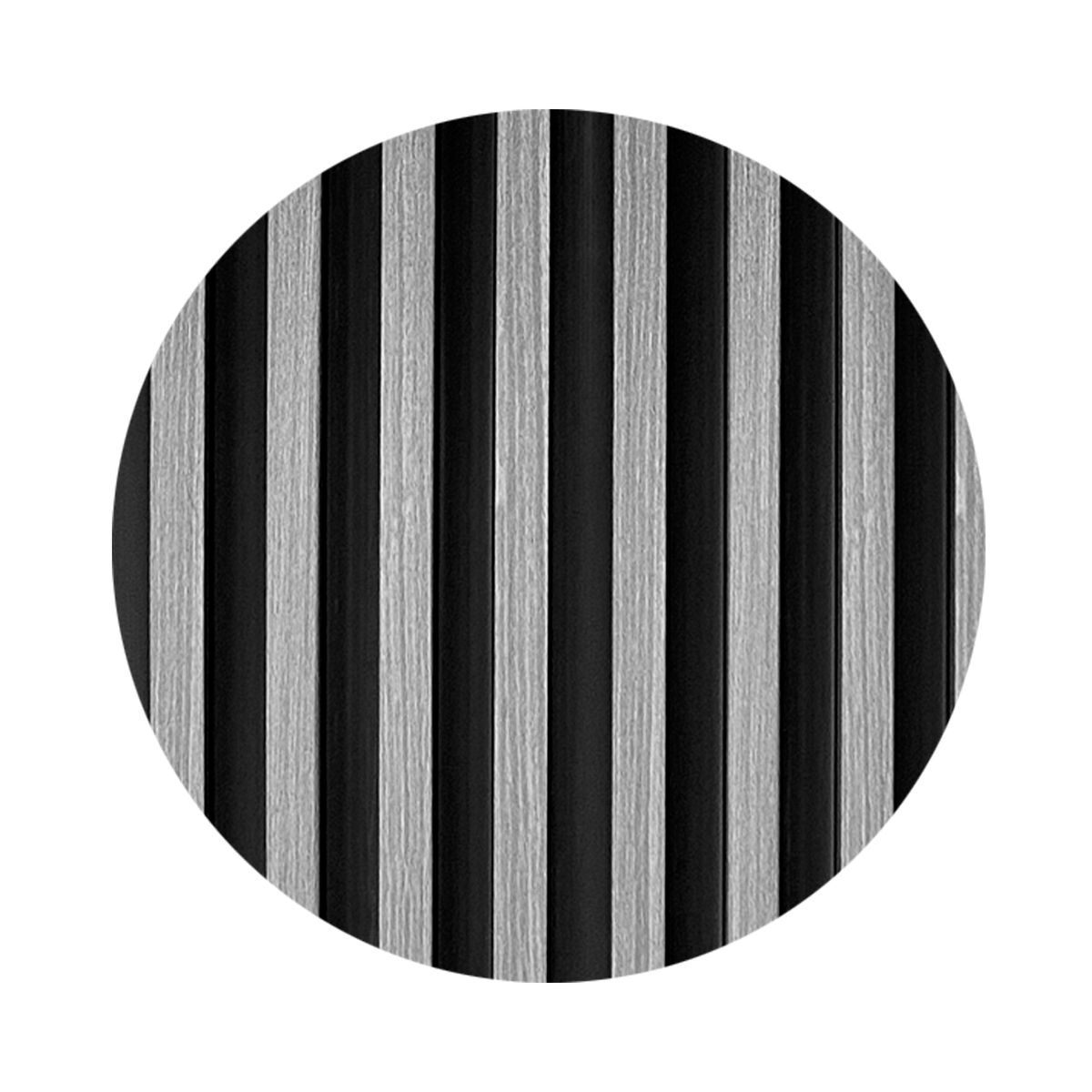 JOYTEK - Caja Wall Panel PVC Bicolor Negro Gris 240x16 cm 3.84 m² (10 Paneles)