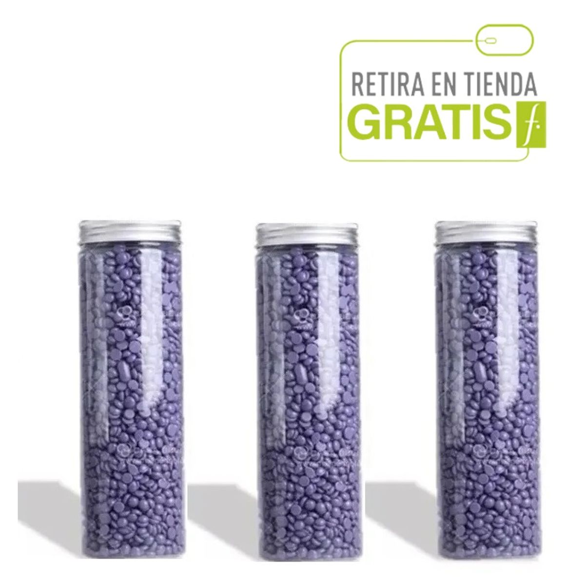 MAXCARE - Pack 3 Ceras Depilatorias Elásticas Lavanda 400 gr