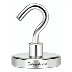 GENERICO - Iman Neodimio Con Gancho Super Potente 60mm 150kg