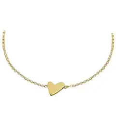 LUX JOYAS - Collar Plata 925 Corazón Chec Liso