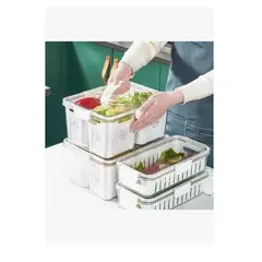 GENERICO - Organizador Para Refrigerador Con Tapas