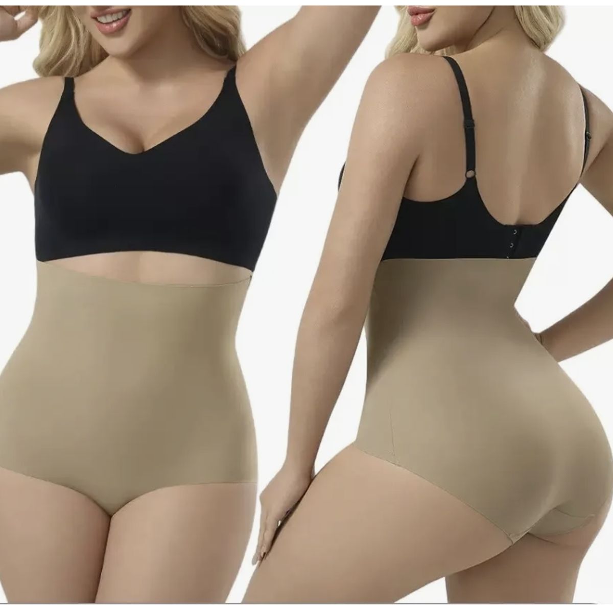 GENERICO - Pack 2 Faja Tipo Calzón Modelador Invisible Silueta Perfecta Talla:M/L