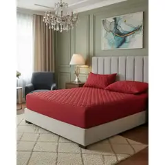 GENERICO - Cubrecolchón Impermeable King Ultra Resistente y Respirable