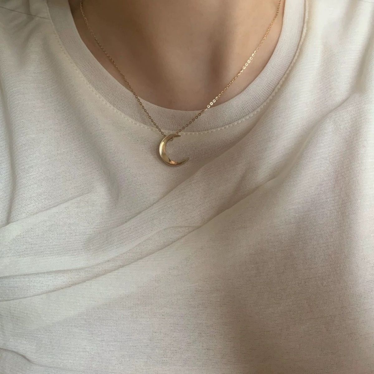 LUX JOYAS - Collar Plata 925 Luna Lisa