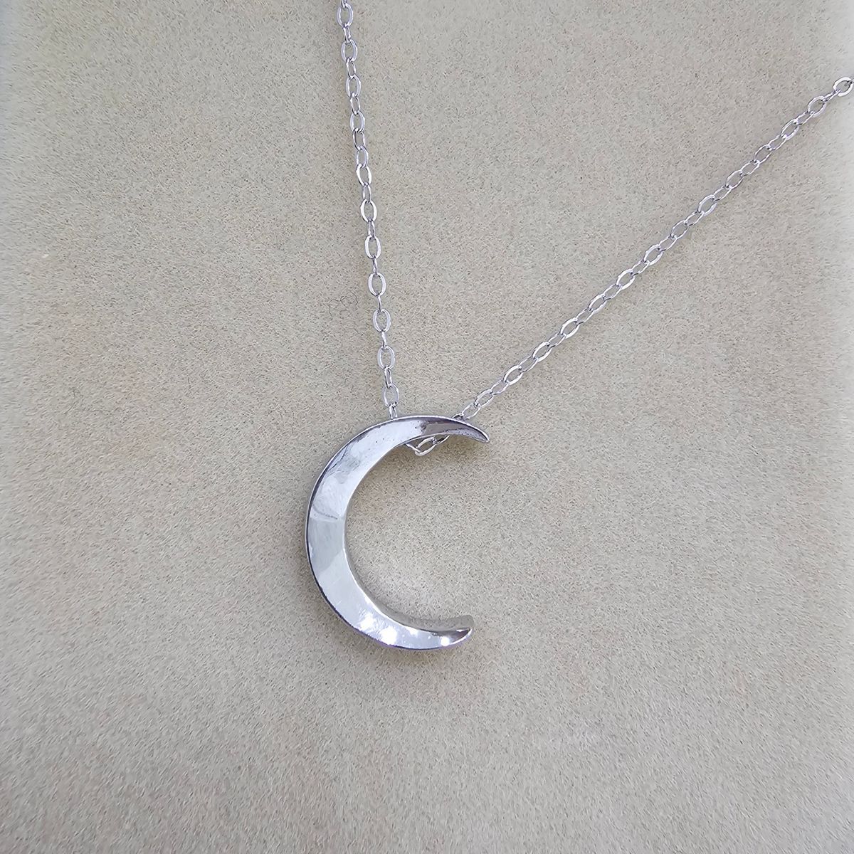 LUX JOYAS - Collar Plata 925 Luna Lisa