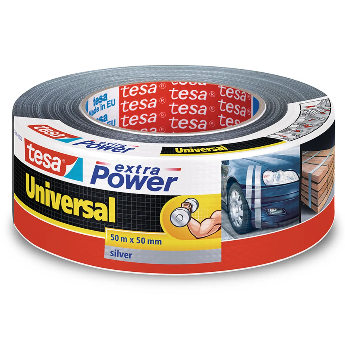 TESA - Cinta Adhesiva Multiuso Gris 25mt X 50mm Extra Power Tesa